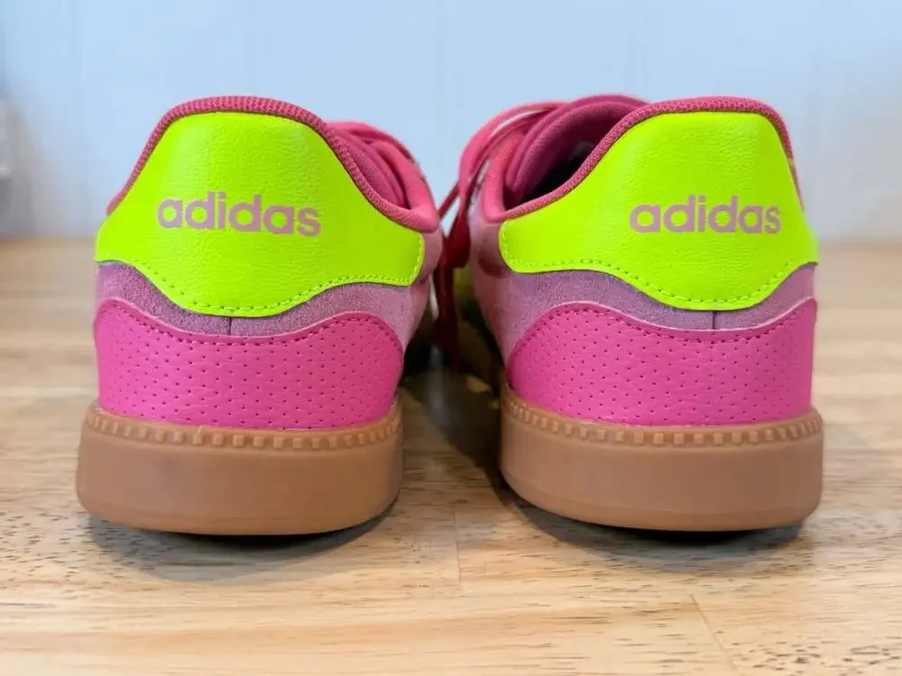 adidas Women's Breaknet Sleek Sneaker Pink Neon Size 10